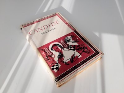 Boek met de titel: Candide of de blijmoedige levensbeschouwing