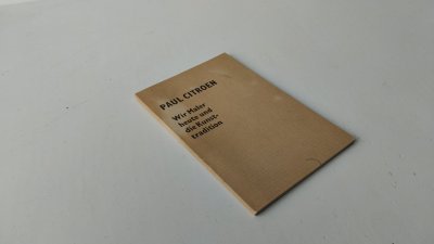 Boek met de titel: Wir Maler heute und die Kunst-tradition