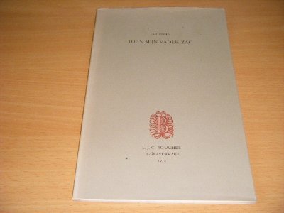 Boek met de titel: Toen mijn vader zag