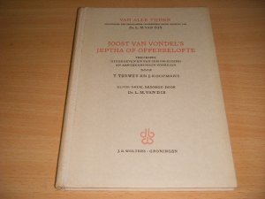 Boek met de titel: Joost van Vondel's Jeptha of offerbelofte