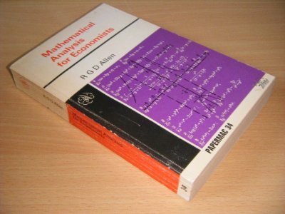 Boek met de titel: Mathematical Analysis for Economists