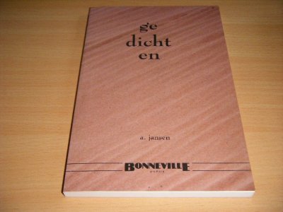 Tweedehands boek: Gedichten van auteur A. Jansen - Paperback, enkele vlekjes op bladsnede, in goede staat.