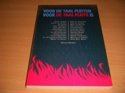 Boek met de titel: Voor de taal pleiten, voor de taal pleite is