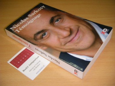 Tweedehands boek: Temoignage van auteur Nicolas Sarkozy - Paperback, met leesvouwen, in goede staat.