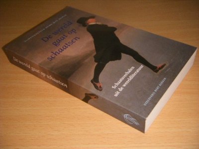Boek met de titel: De wereld gaat op schaatsen