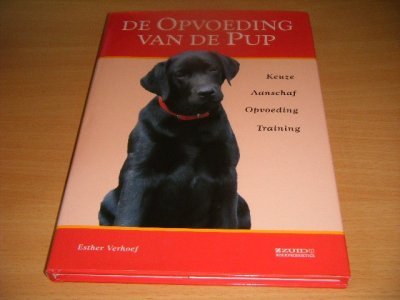 Tweedehands boek: De opvoeding van de pup van auteur Esther Verhoef - Gebonden met stofomslag, in goede staat.