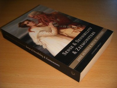 Boek met de titel: Sense en sensibility en zeemonsters