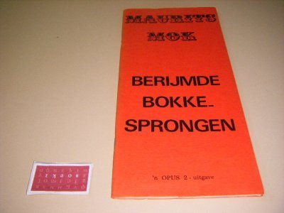 Boek met de titel: Berijmde bokkesprongen