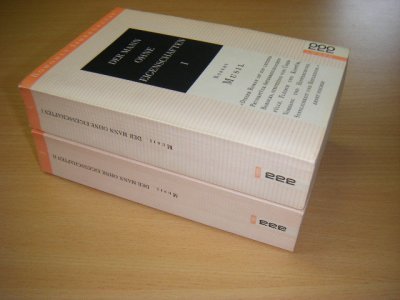 Tweedehands boek: Der Mann ohne Eigenschaften I und II [Twee delen] van auteur Robert Musil - Twee delen! Duitstalige uitgave in de serie Rowohlt Jahrhundert. Twee, paperbacks, in goede staat. 
