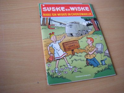 Boek met de titel: Suske en Wiske. Rikki en Wiske in Chokowakije