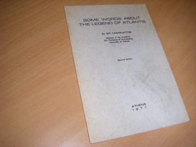 Boek met de titel: Some words about the legend of Atlantis