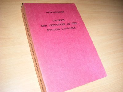 Tweedehands boek: Growth and Structure of the English Language van auteur Jespersen, Otto - Exlibris voorin, in goede staat. 