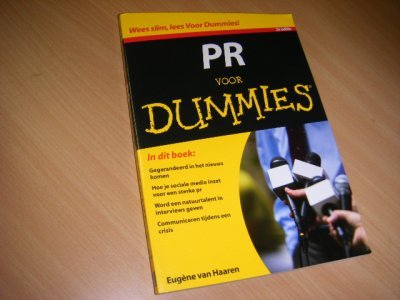 Boek met de titel: PR voor Dummies