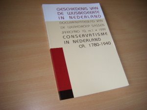 Boek met de titel: De geschiedenis van de wijsbegeerte in Nederland. Conservatisme in Nederland 