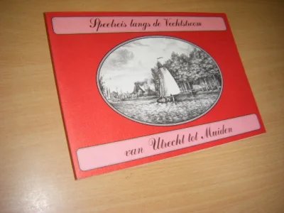 Tweedehands boek: Speelreis langs de Vechtstroom van Utrecht tot Muiden van auteur Job Leicher  - Oblong paperback, in zeer goede staat