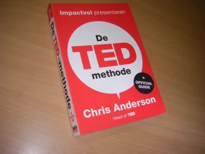 Tweedehands boek: De TED-methode van auteur Chris Anderson  - Paperback, tweede druk NL, in zeer goede staat