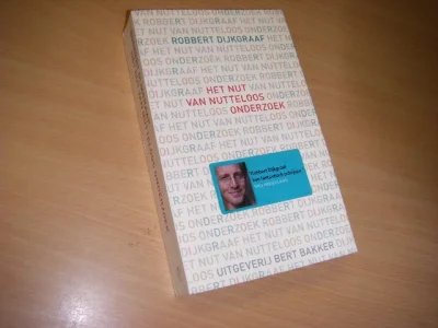 Boek met de titel: Het nut van nutteloos onderzoek