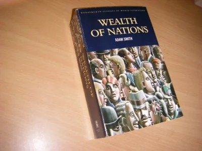Boek met de titel: Wealth of Nations