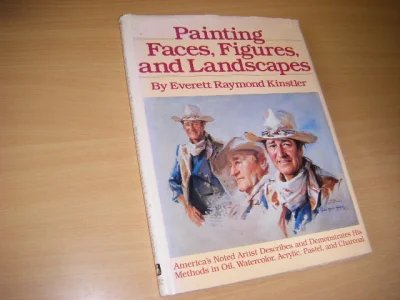 Tweedehands boek: Painting Faces, Figures, and Landscapes van auteur Everett Raymond Kinstler - Engelstalige hardcover met beschadigde omslag. In redelijke staat