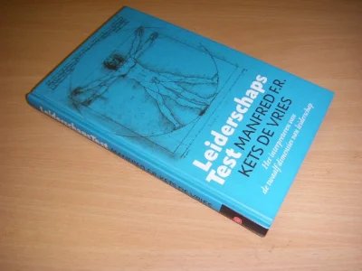 Tweedehands boek: Leiderschapstest van auteur Kets de Vries, Manfred F.R. - Hardcover, naam op schutblad, verder in zeer goede staat