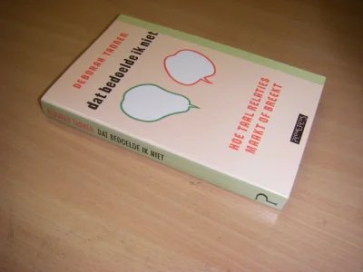 Boek met de titel: Dat bedoelde ik niet