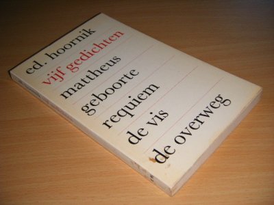 Boek met de titel: Vijf gedichten