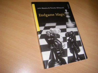 Tweedehands boek: Endgame Magic van auteur John D. Beasley; Timothy G. Whitworth  - Engelstalige paperback over eindspelfiguren in het schaakspel, met naar schatting ruim 400 diagrammen. Sommige situaties zijn echt magisch. In zeer goede staat. 