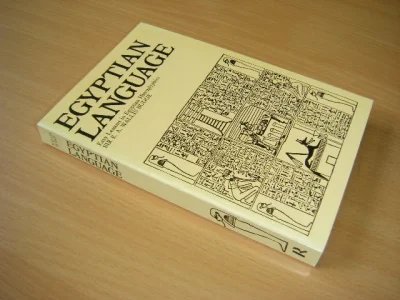 Tweedehands boek: Egyptian Language van auteur E. A. Wallis Budge Sir Ernest Alfred Wallis Budge  - Engelstalige paperback, in zeer goede staat