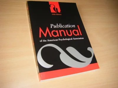 Boek met de titel: Publication Manual of the American Psychological Association