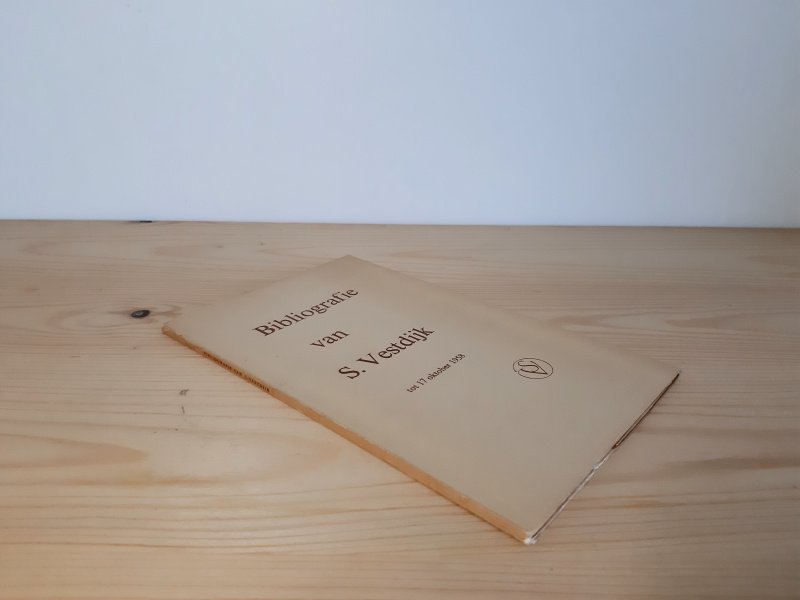 Boek met de titel: Bibliografie van S. Vestdijk tot 17 oktober 1958