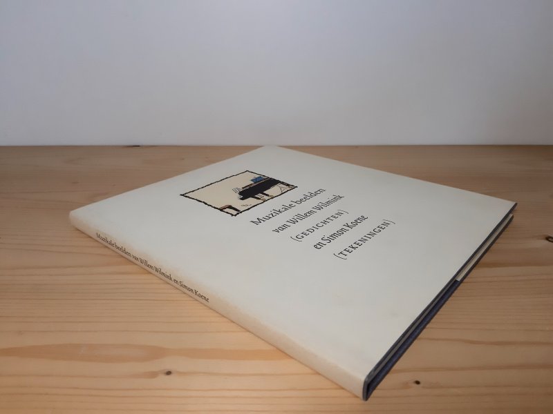 Tweedehands boek: Muzikale beelden van auteur Willem Wilmink - Hardcover met stofomslag. Omslag heeft wat grijze vegen en is aan de achterzijde bovenaan licht verkleurd. Binnenin onbeschreven en netjes.