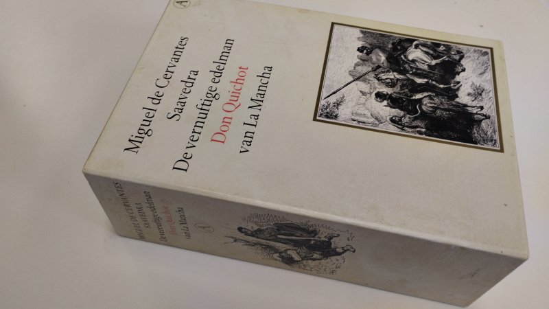 Boek met de titel: De vernuftige edelman Don Quichot van La Mancha