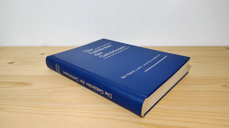 Boek met de titel: Die Gebärden der gehörlosen