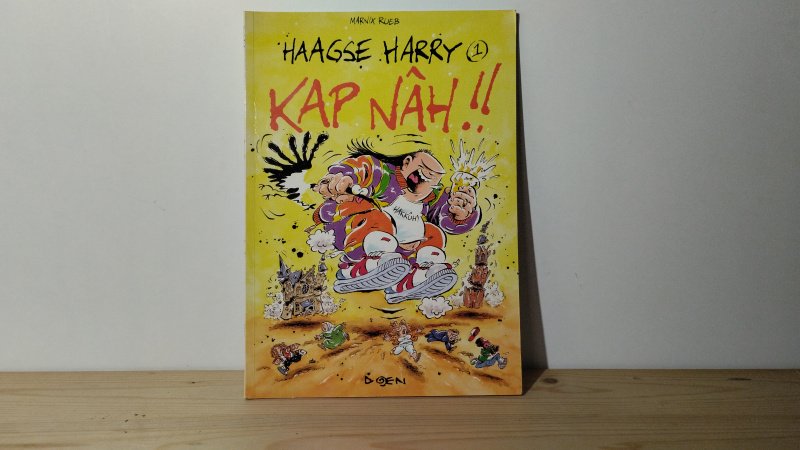 Tweedehands boek: Haagse Harry, Kap Nah!! van auteur Marnix Rueb - Softcover, in goede staat, op schutblad geschreven.