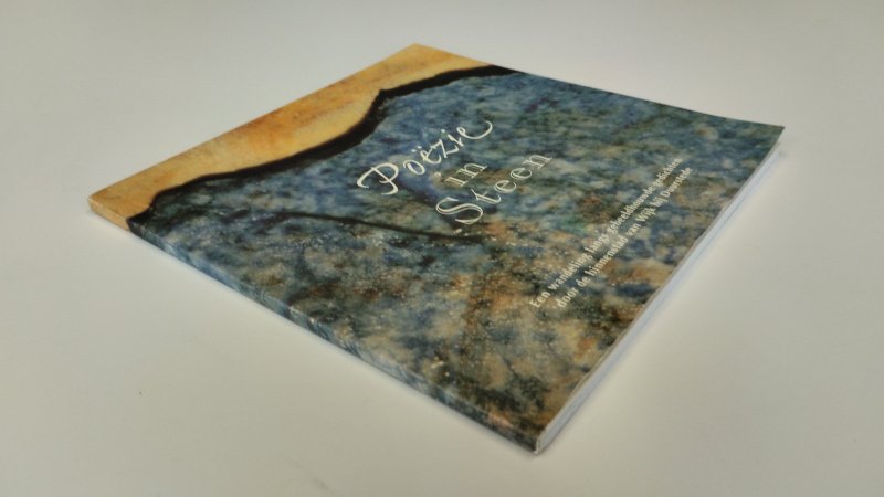 Tweedehands boek: Poëzie in steen van auteur Corry Oudijk - Softcover, schade aan achterkant kaft. In redelijke tot goede staat