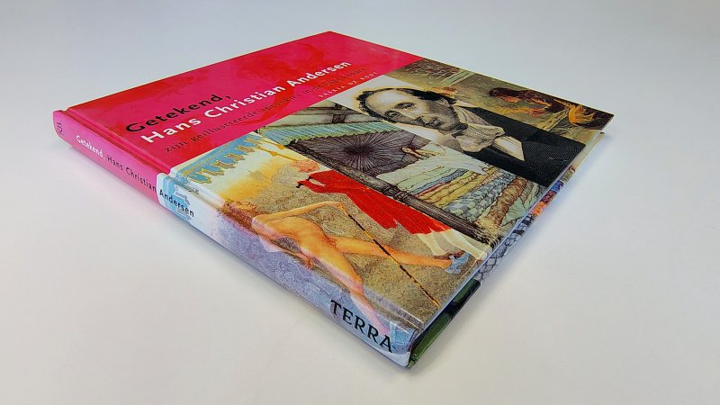 Tweedehands boek: Getekend, Hans Christian Andersen van auteur Saskia de Bodt - Hardcover, als nieuw!