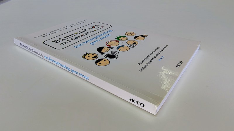 Boek met de titel: Binnenklasdifferentiatie, een beroepshouding, geen recept