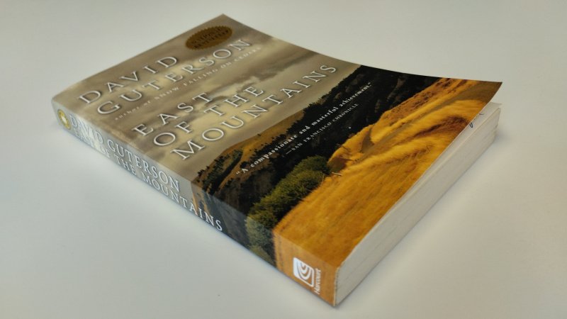 Tweedehands boek: East of the Mountains van auteur David Guterson - Engelstalige Softcover, op 1e blz een stempel en iets geschreven. Pagina's in netjes. In goede staat