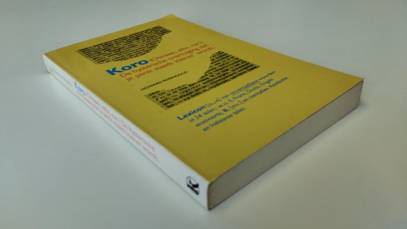 Tweedehands boek: Koro (Chinees) van auteur Howard Rheingold - Softcover, lichte gebruikerssporen aan de kaft. Pagina's verkleurd, maar netjes. In goede staat