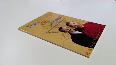 Boek met de titel: Theo & Vincent een briefwisseling in Nederlandse Gebarentaal