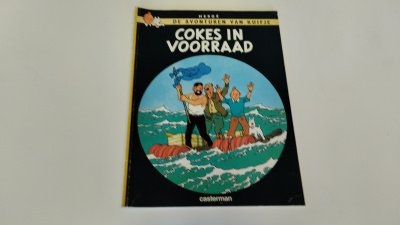 Boek met de titel: De avonturen van Kuifje, Cokes in Voorraad