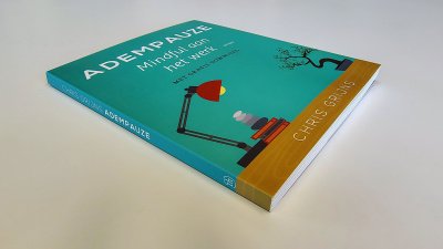 Boek met de titel: Adempauze, mindful aan het werk