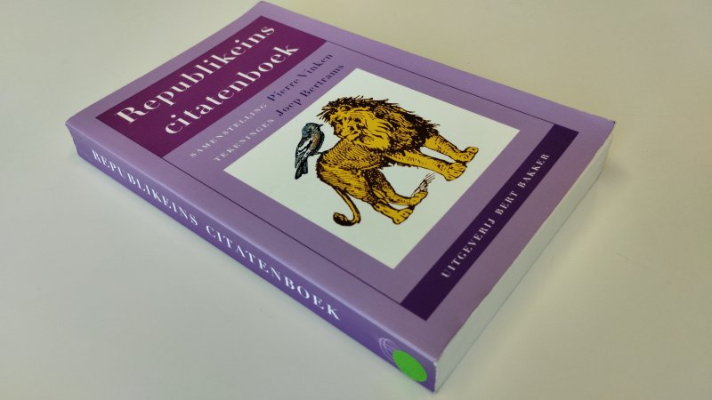 Tweedehands boek: Republikeins citatenboek van auteur Pierre Jacques Vinken - Paperback, zeer nette staat, nauwelijks gebruikssporen