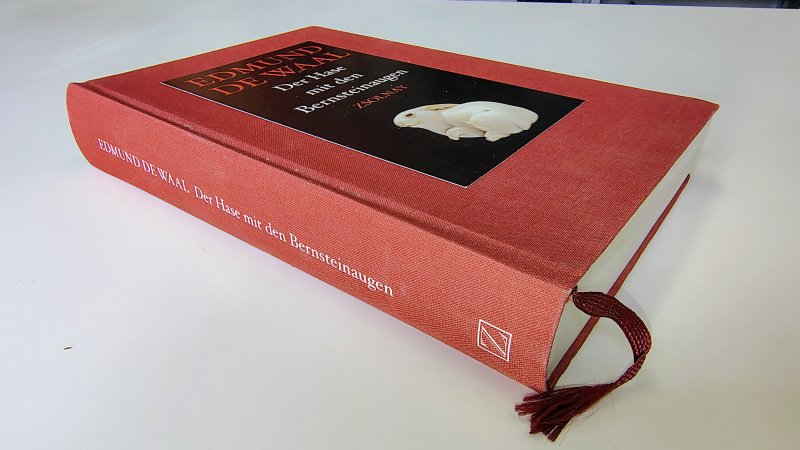 Tweedehands boek: Der Hase mit den Bernsteinaugen van auteur Edmund De Waal - Hardcover mit Leineneinband und Lesebändchen. Minimale Gebrauchsspuren, kleine Punkte auf dem Einband. Innen ist das Buch unbeschrieben und in einwandfreiem Zustand.