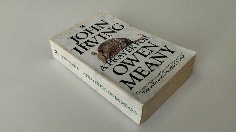 Tweedehands boek: A Prayer for Owen Meany van auteur John Irving - Engelstalige paperback. Kaft duidelijke slijtage en verkleuring, randen en rug gebruikt, pagina’s vergeeld maar compleet en goed leesbaar. leesvouw in rug