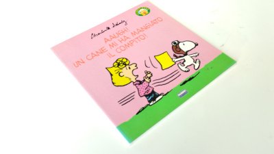 Boek met de titel: Aaugh! Un cane mi ha mangiato il compito!
