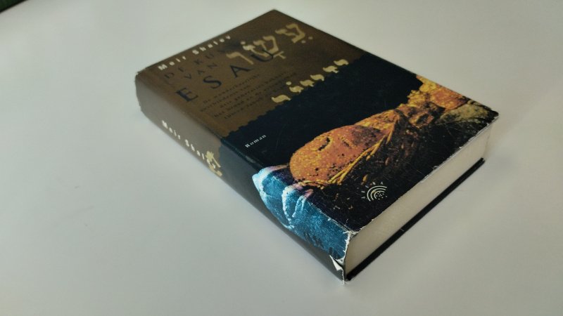 Tweedehands boek: De kus van Esau van auteur Meir Shalev - In goede staat. Nederlandstalige hardcover met stofomslag. Stofomslag heeft lichte gebruikssporen en een kleine beschadiging aan de onderzijde van de rug; boekblok en pagina's zijn schoon en netjes. Op titelpagina geschreven.