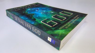 Boek met de titel: De taal van God: prominent geneticus verzoent wetenschap en geloof