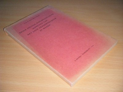 Boek met de titel: Enige sociaal-psychologische aspecten van het lage geboortecijfer in Wenen