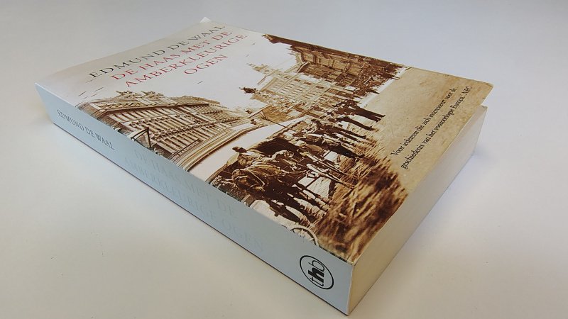 Tweedehands boek: De haas met de amberkleurige ogen van auteur Edmund de Waal - Paperback met rechte rug en lichte leesvouw. Rug licht verkleurd en gebruikerssporen randen en puntjes kaft. Binnenwerk onbeschreven en netjes.